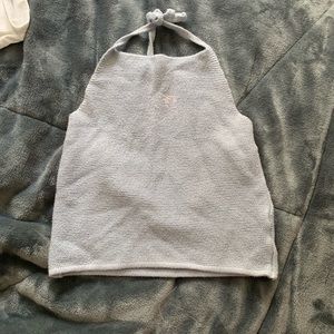 Brandy Melville Knitted Blue Halter